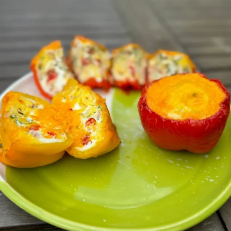 Plněné papriky bez masa pečené v&nbsp;troubě