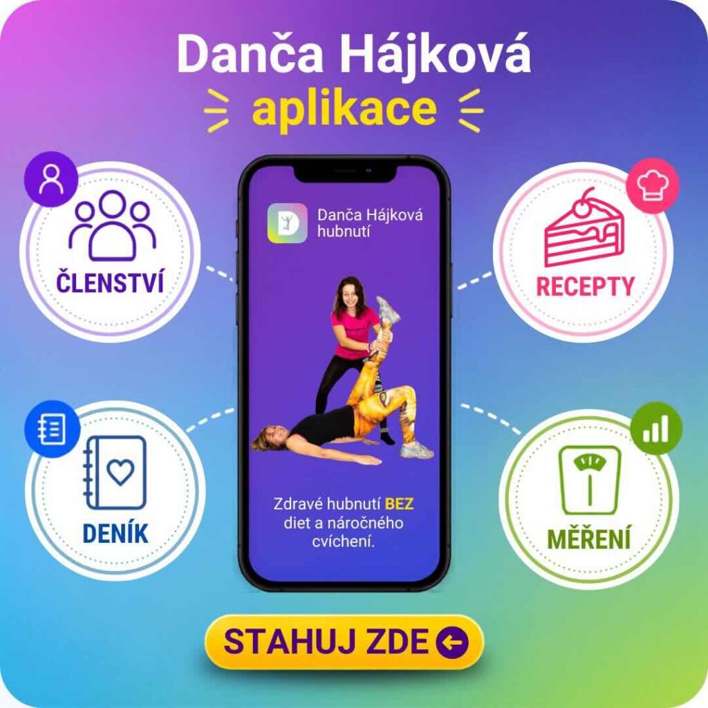 Danča Hájková aplikace recepty členství hubnutí
